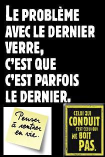 Boire ou conduire!!!